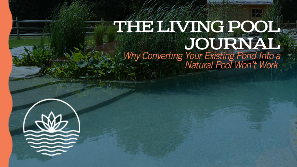 Why Converting Your Existing Pond Into a Natural Pool Won’t Work